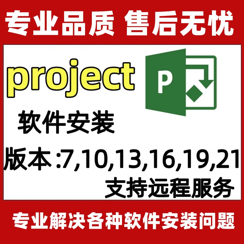 project专业版2021/2019/2016/2013绘制流程图项目管理甘特图软件